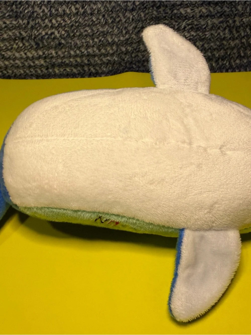 Canon Blue and Green Plush Dolphin Toy